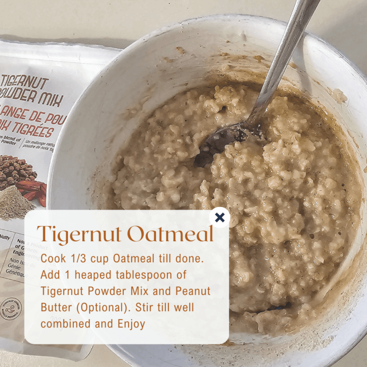 Tigernut oatmeal recipe