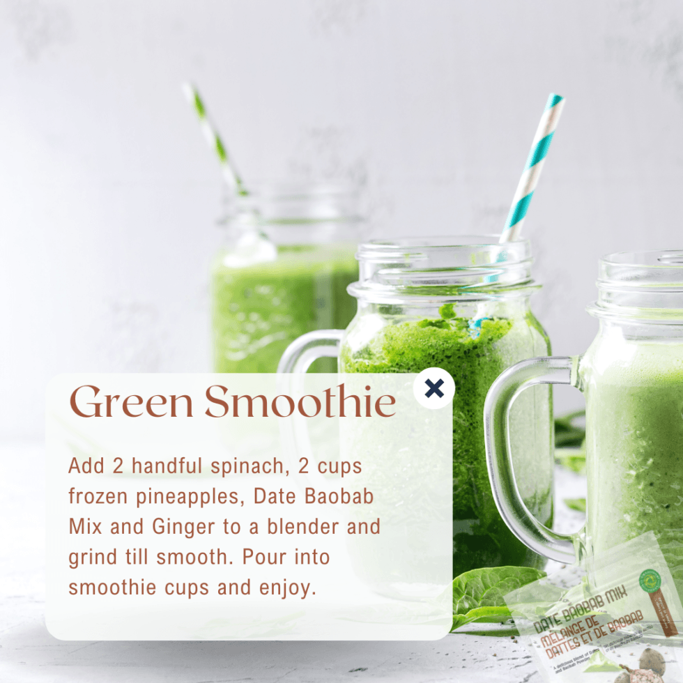 Baobab green smoothie